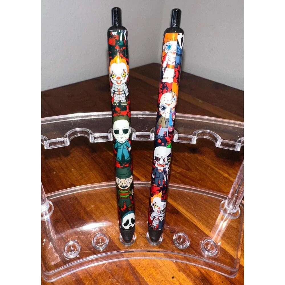 Horror cute dolls Characters Inkjoy Personalized Pens, Refillable gel pens, Viny